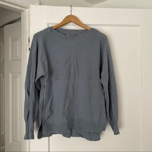 Vince Boatneck Side Slit Cashmere Wool Sweater